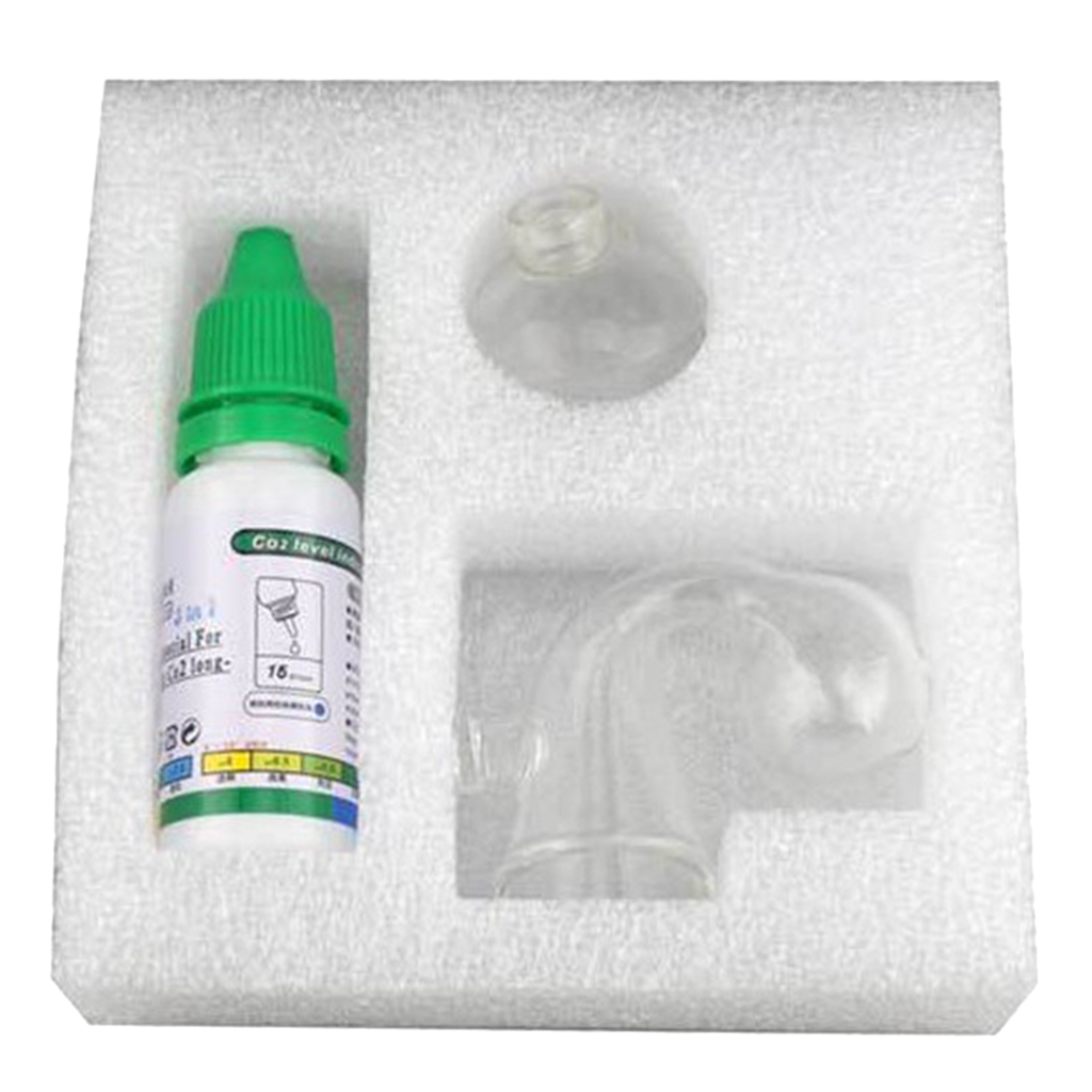 Co2 Indicator Solution Glass Monitor Fluid Drop Checker Replacement Solution for Aquarium  Test CO2 Glass Drop Checker