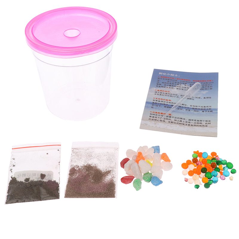 1Set Grow Magic Soil+Water = Fishes Caviar Live Tank Sum Lamp Light Viewer Killifish Eggs soil Hatching Earth Pet Education Toy