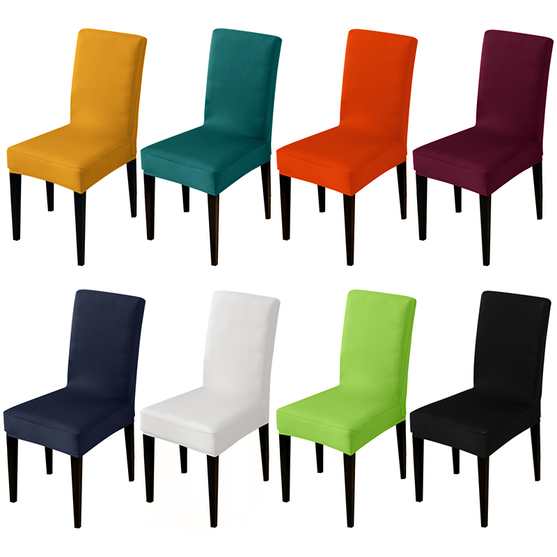 28 Colors For Choice Universal Size Chair Cover Cheap Big Elasticity Seat Protector Seat Case Chair Covers For el Living Room
