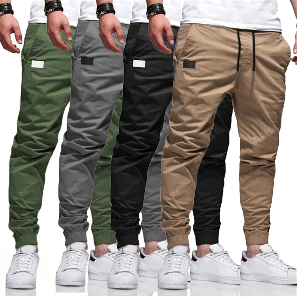 Casual Men Four Seasons  Linen Pants Street Style  Baggy Tide Trousers Male Jogging Pants Pantalons Pour Hommes