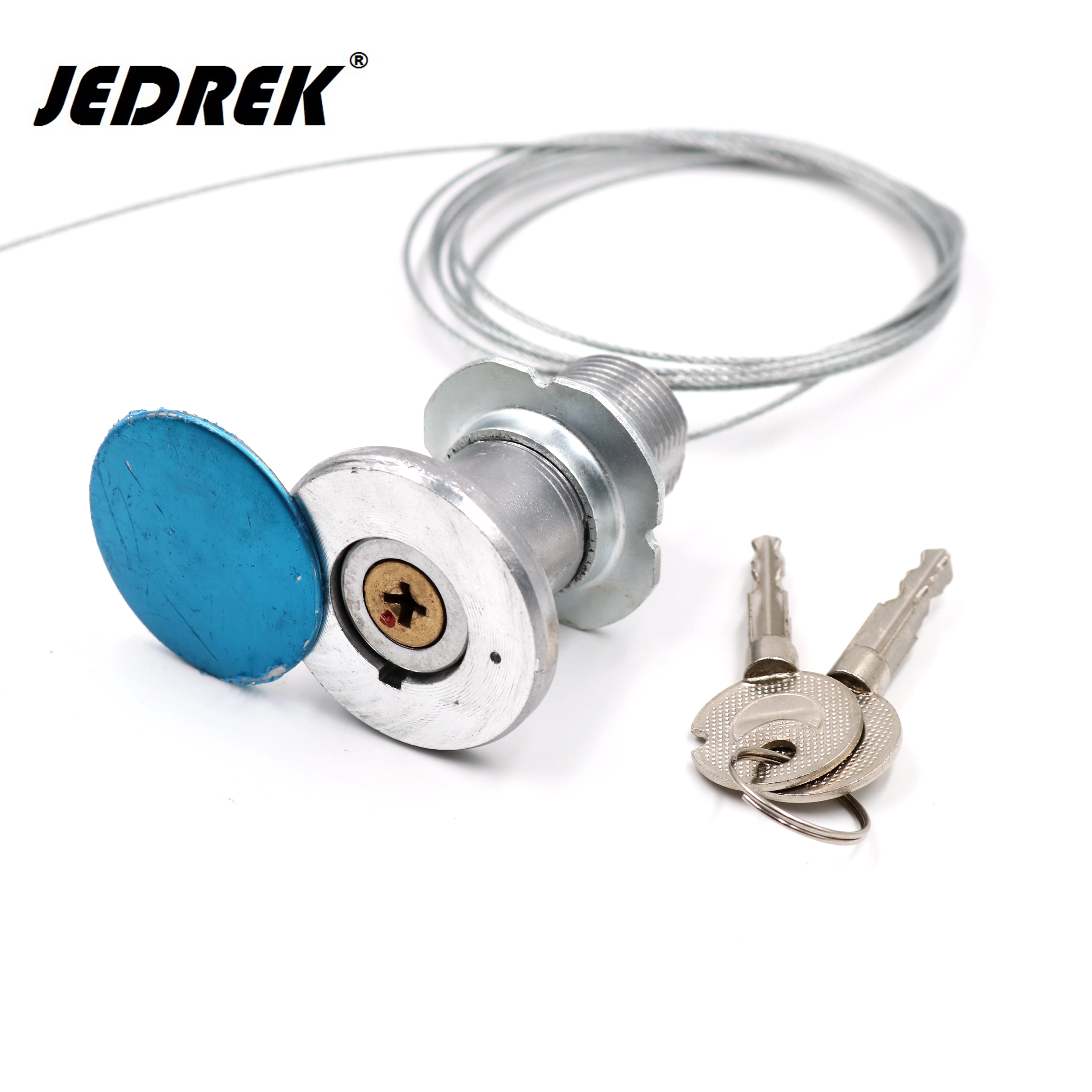 Garage door emergency lock core pulling lock steel cable pulling lock for Automatic garage door