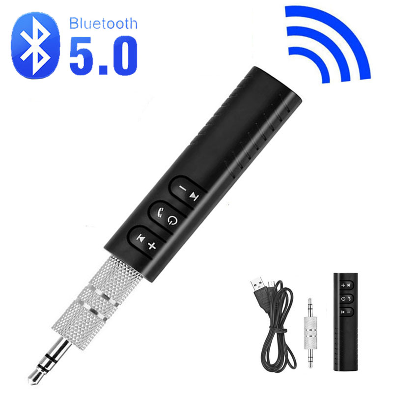 Wireless Bluetooth 5.0 Receiver Transmitter Adapter 3.5mm Jack For Car Music Audio Aux A2dp Headphone Reciever Handsfree
