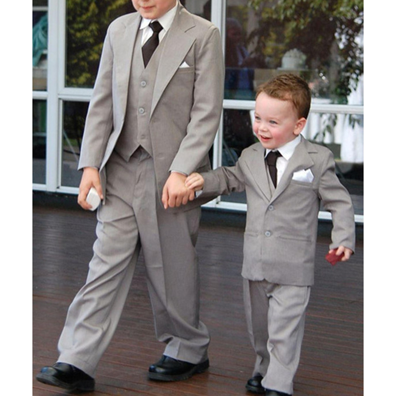  Boy Suit Set   Kids Suits for Weddings Prom Birthday Party Business Suit 3 Pieces (Jacket +Pant+ Vest)