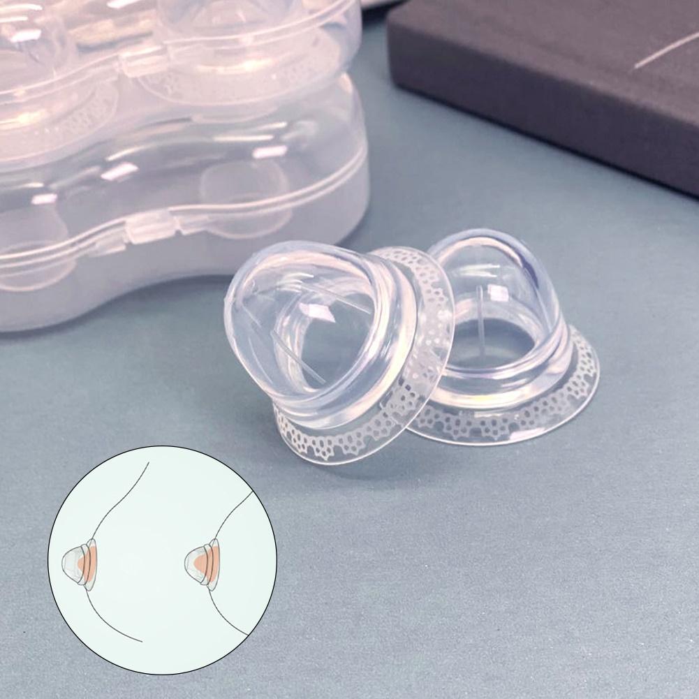 2PCS Silicone Nipple Correction Breast Correcting Shell Nursing Cup Braces Redress Niplette Correction Clamps Corrector