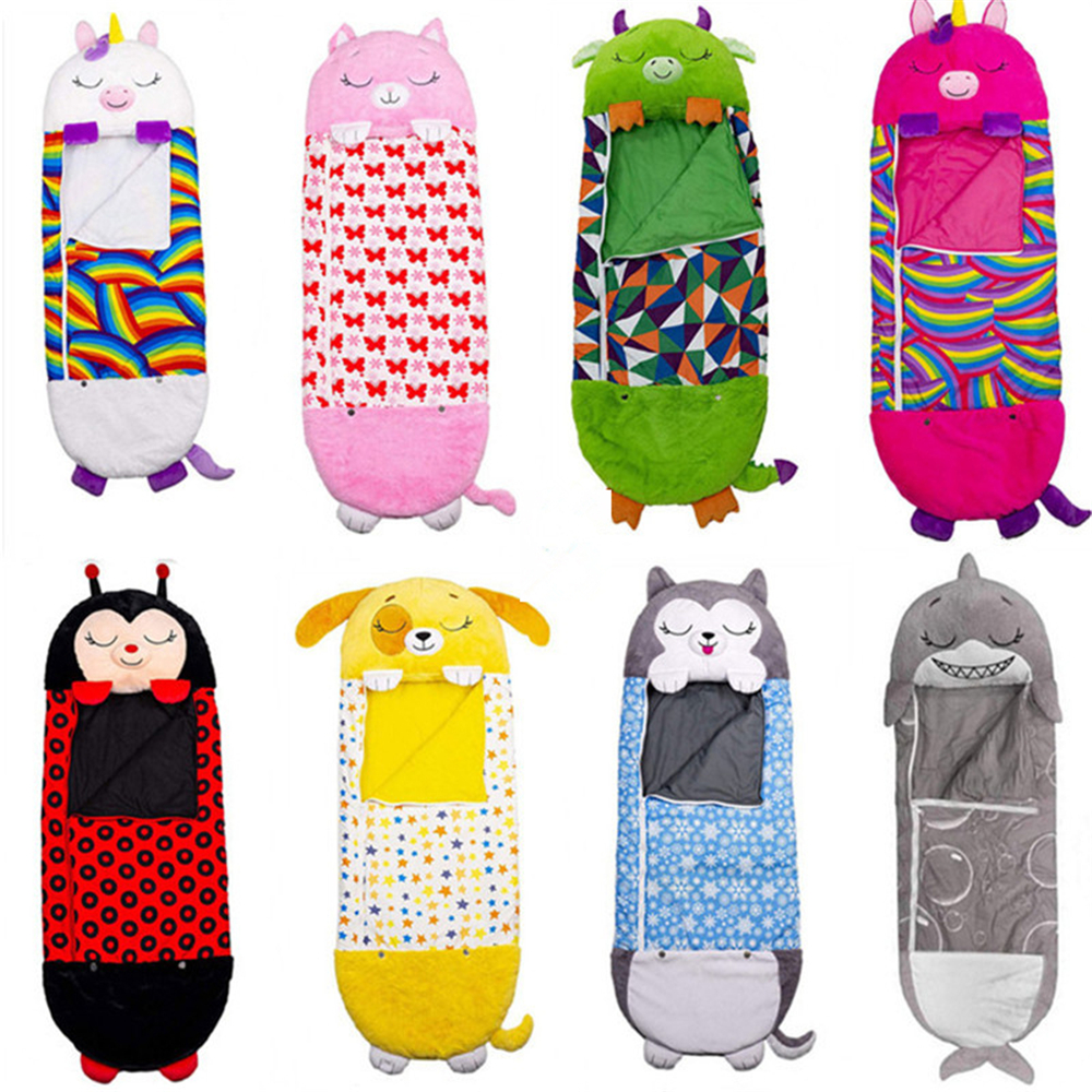 Happy Nappers Kids Cartoon Sleepsacks Children's Sleeping Bag Plush Doll Pillow   Animal Sleep Sack For Birthday