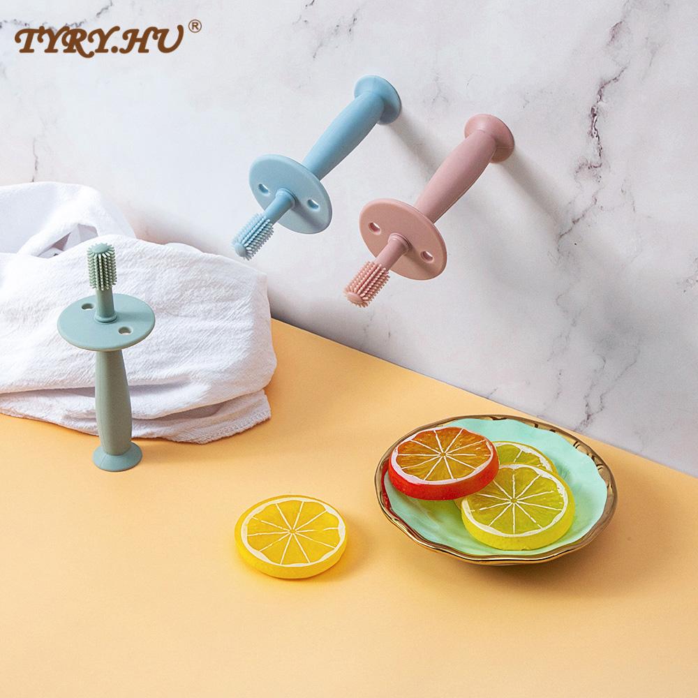 Baby Soft Toothbrush BPA Free Silicone Infant Tooth Teeth Clean Brush Food Grade Silicone Bebes Oral Health Care Kid Items