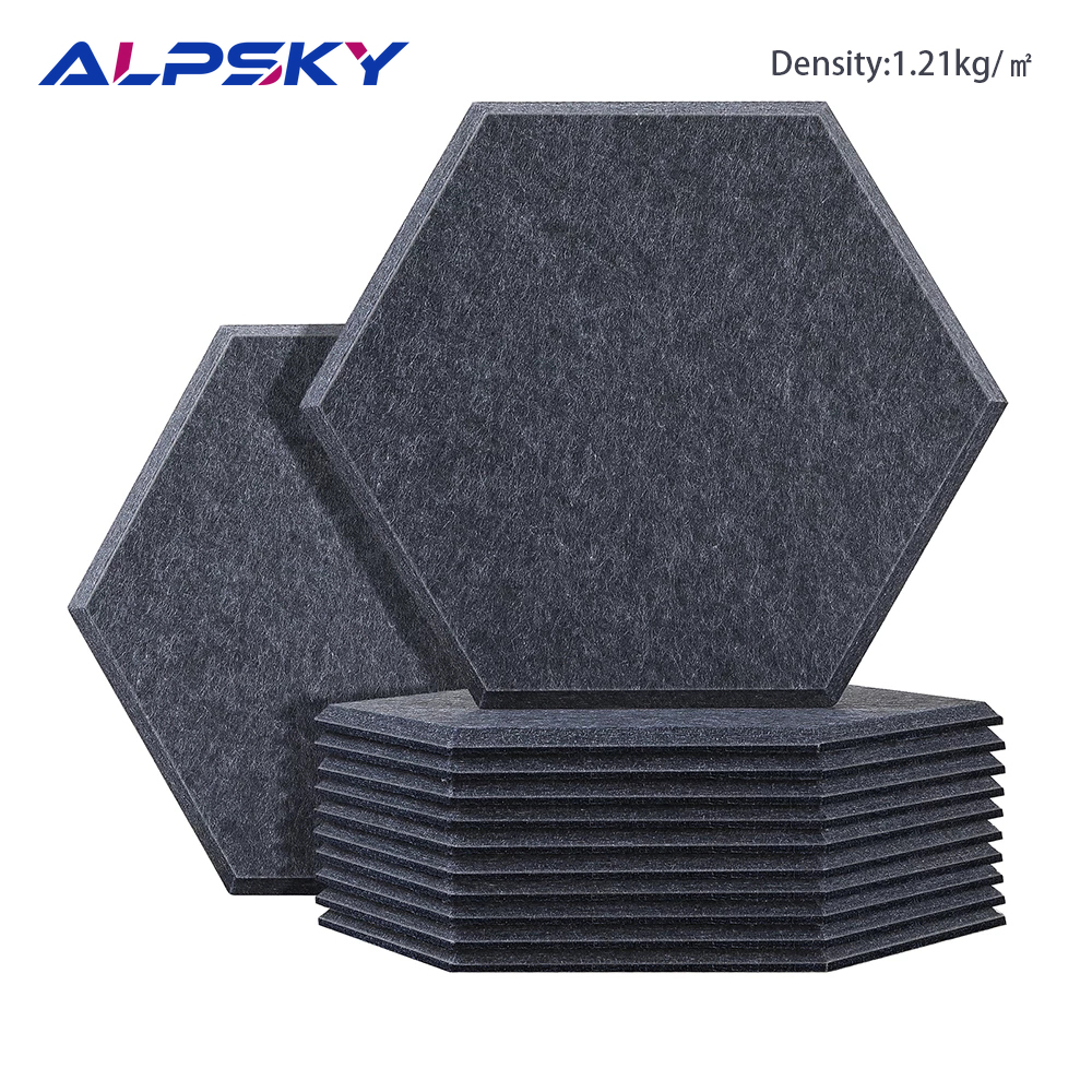 Sound Proof Acoustic Panel 12 Pcs Soundproofing Wall Panels Hexagon Home Decor Bedroom Kids Nursery Noise Insulation Wall Decor