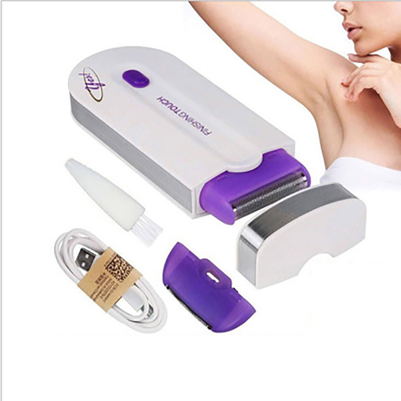  Professional Painless Hair Removal Kit Laser Touch Epilator USB Rechargeable Women Body Face Leg Hand Shaver Hair Remover