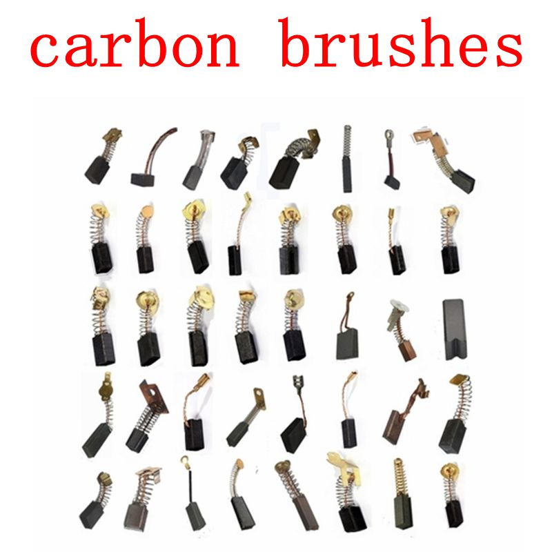 2pcs Carbon brush drill electric grinder replacement carbon brush graphite copper spare parts for electric motors graphite brush