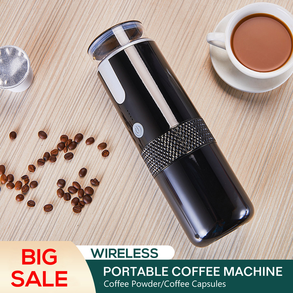 USB Portable Capsule Coffee Machine for Car & Home Electric Espresso Machine Coffee Powder