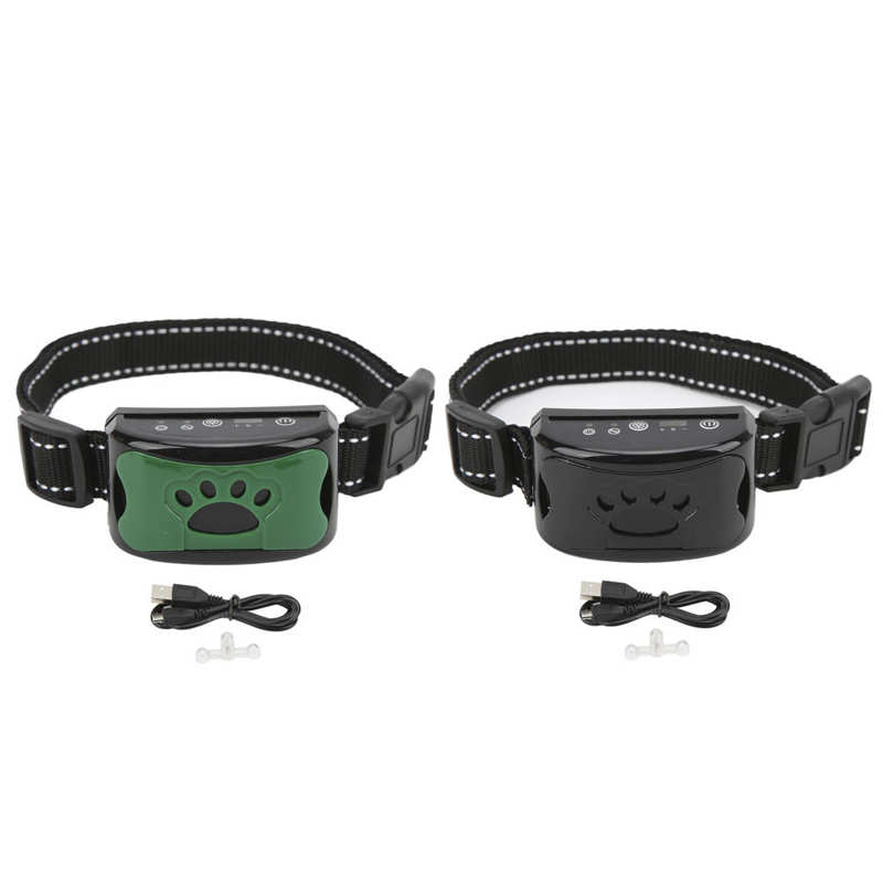 USB Electric Barking Vibration Rechargeable Dogs Training Collar  Anti Bark Collar Pet Dog Anti Barking Device Dog Stop 