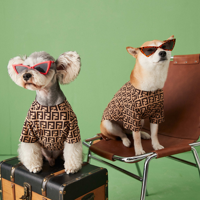 T-shirt Short Sleeve Summer Dog Pet Clothes  Designer  For Small Medium Dogs  Summer Cat Shirt Puppy Clothes