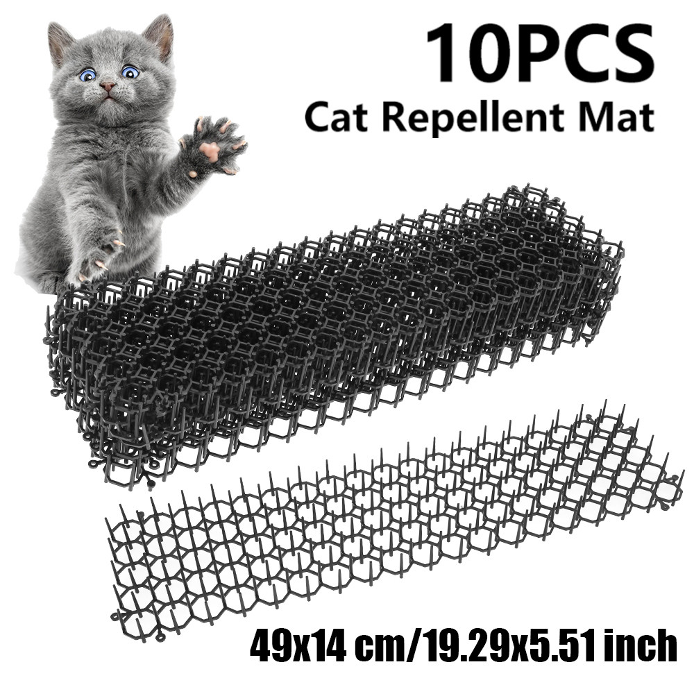 Garden Cat Scat Mats Anti Cat Mat Prickle Strips Net Network Spikes Prevent Dog Digging Climbing Trees Cat Skewer Mesh Fence