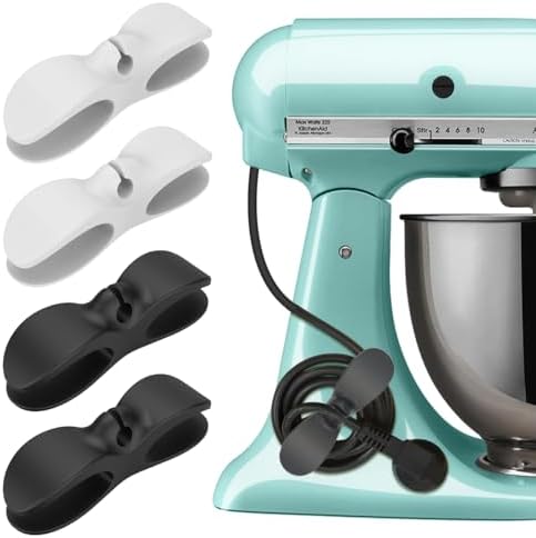 Cord Organizer for Appliance - 2024 New Kitchen Appliance Cord Organizer Stick On,Best Kitchen Gadgets for New Home Must Haves,Cord Winder for Pressure Cooker, Mixer, Blender, Coffee Maker (Color-A)