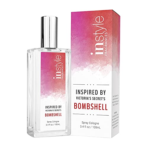 Instyle Fragrances | Inspired by Victoria's Secret's Bombshell | Eau de Toilette | Fragrance for Women | Vegan, Paraben Free | Never Tested on Animals | 3.4 Fluid Ounces