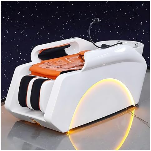 Massage Shampoo Bed and Electric Message Table with Automatic Lifting Design, Head Spa Equipment for Spa Beauty Salon (Water Cycle,Water Heater,Fumigation)