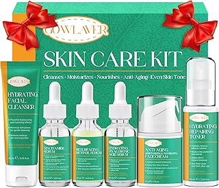 Professional Anti-Aging Skin Care Set Kit,Niacinamide Serum,Retinol Serum,Hylunaric Acid Serum,Skincare Gift Set,Facial Skin Care Products,Face Skin Care Routine Kit Christmas Gift for Women Wife Teen