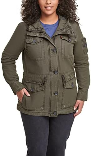 Levi's Women's Lightweight Cotton Military Jacket (Standard & Plus Sizes)