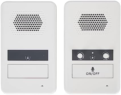 Two Way Window Intercom System, 2x3W Power Counter Intercommunication Speaker, Professional Interphone System for Bank Windows, Ticket Offices, Hospital Windows