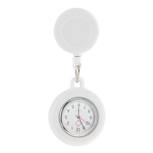 POPETPOP Retractable Watch- Unisex Watches Clip On Watch for Nurses Doctors Silicone Cover Watch