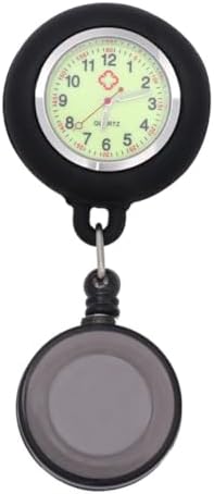 Nurse Fob Watch, Retractable Nurse Watch with Second Hand for Nurses Digital Clip on Lapel Watch Portable Pocket Watch for Nurses Doctors Students Women
