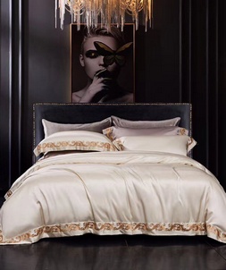 High-end quality hermes home white bedding set 