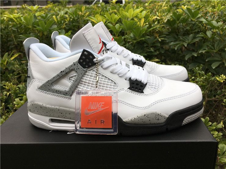 PK AIR JORDAN IV 4 RETRO OG WHITE CEMENT GREY