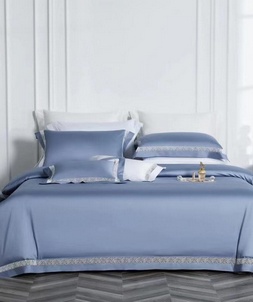 Designer replica hermes home blue bedding set