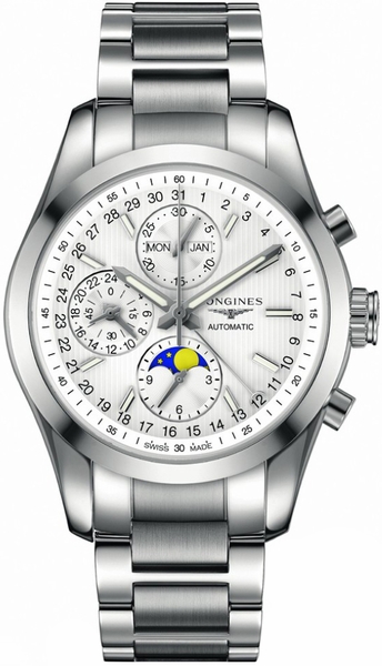 Longines Conquest Classic Automatic Chronograph Silver Dial Men’s Watch L2.798.4.72.6